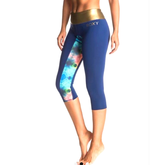 Roxy Other - Roxy Pop Surf 1mm - Neoprene Capri Pants Wetsuit Surf Swim Pants Blue Depths 10